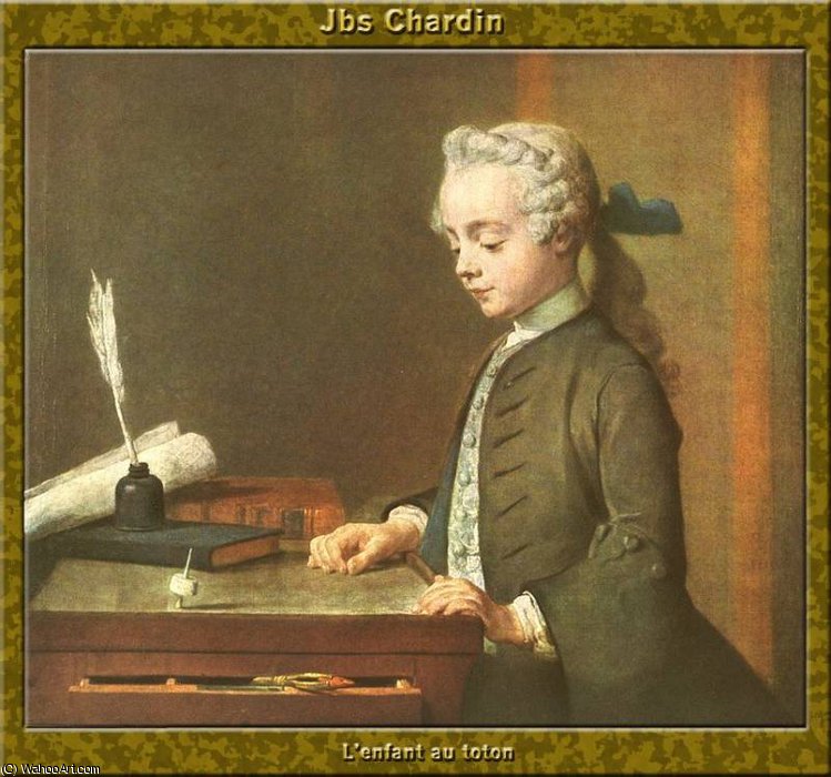 Lenfant Au Toton — Jean-baptiste-siméon Chardin