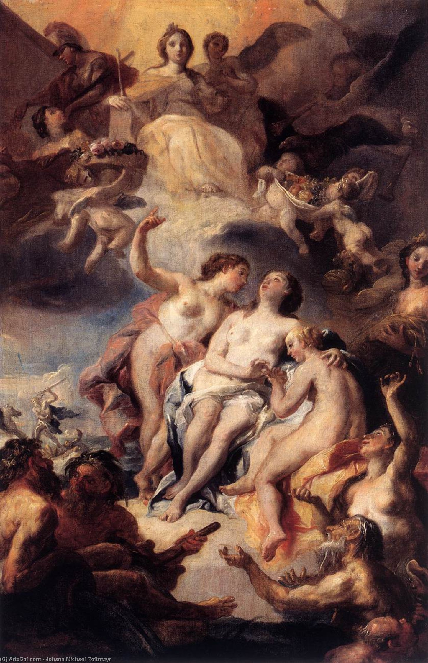 Homage To A Tutelary Goddess — Johann Michael Rottmayr