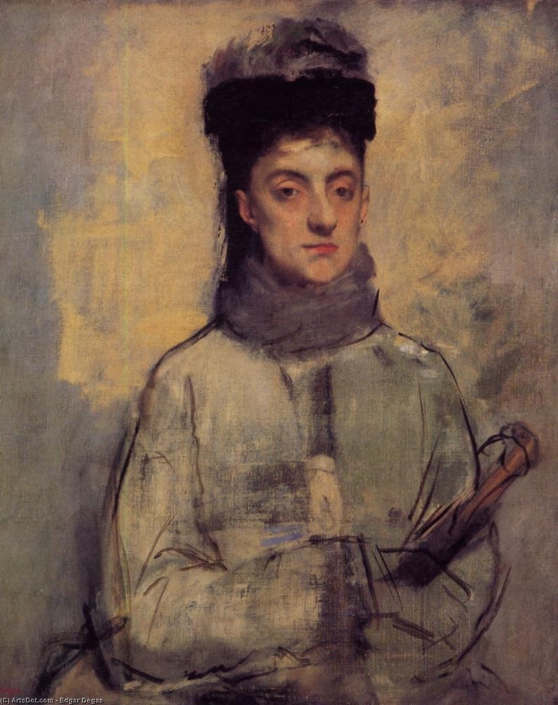 Woman With An Umbrella — Edgar Degas