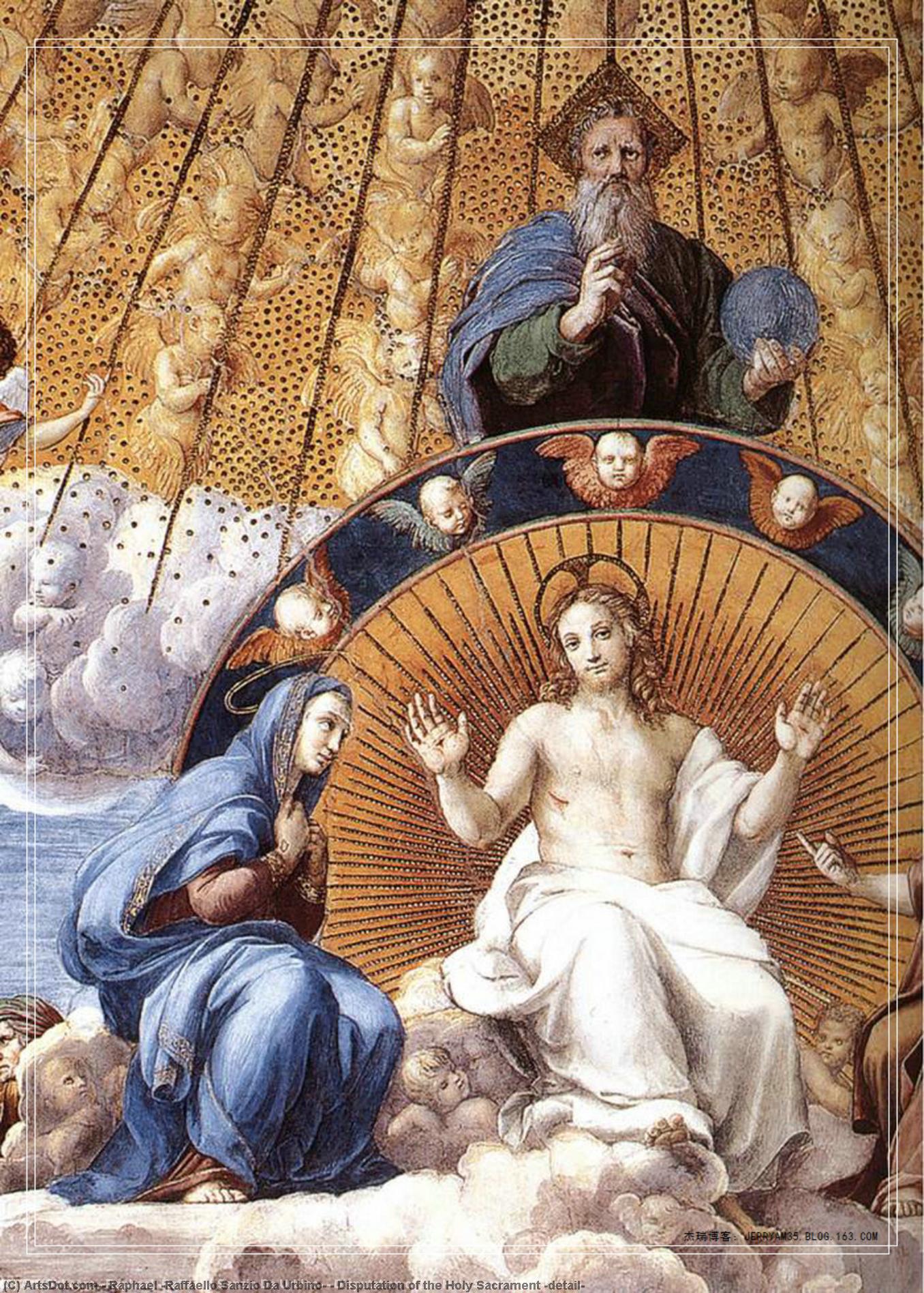 Disputation Of The Holy Sacrament (detail) — Raphael