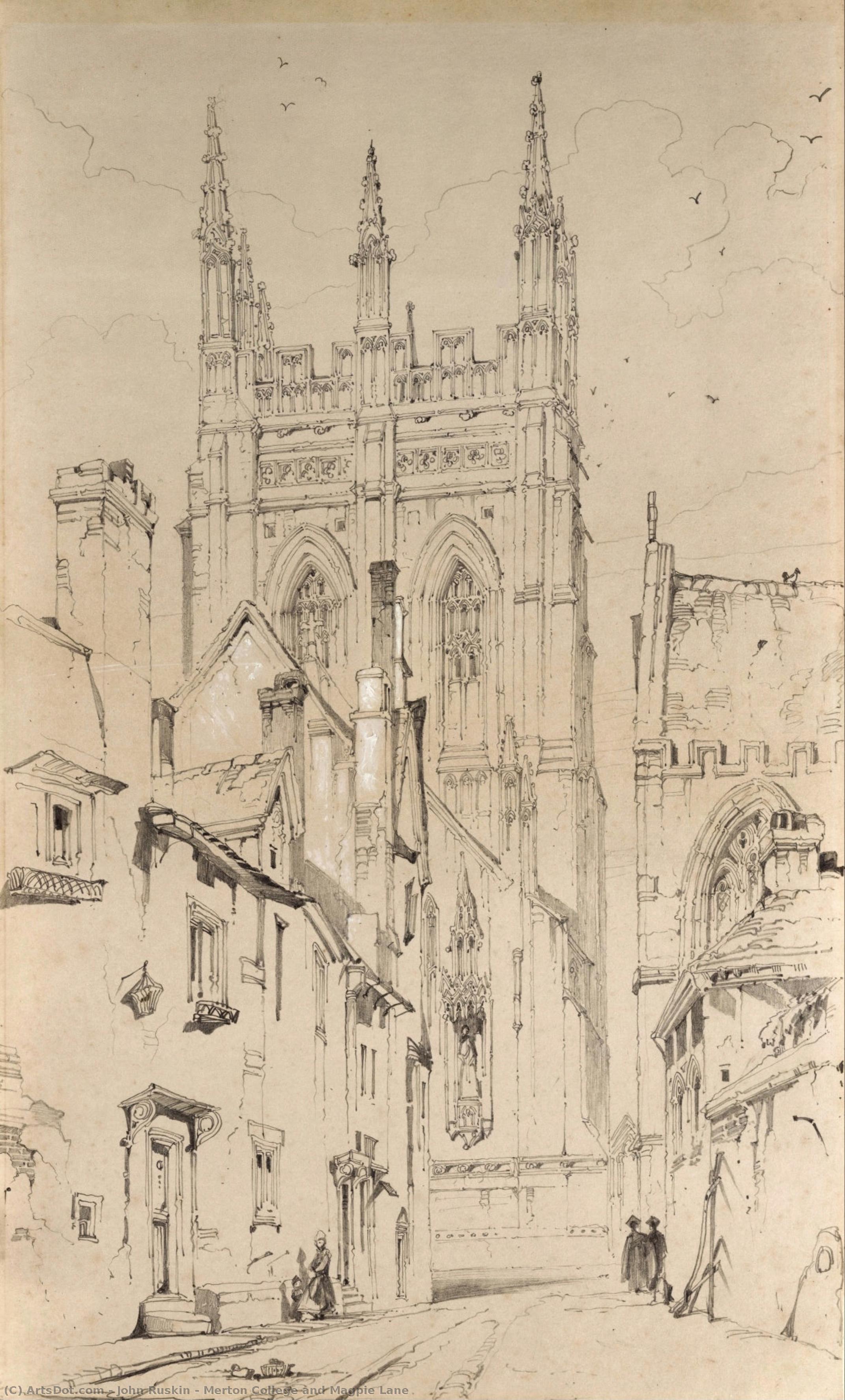 Merton College And Magpie Lane — John Ruskin