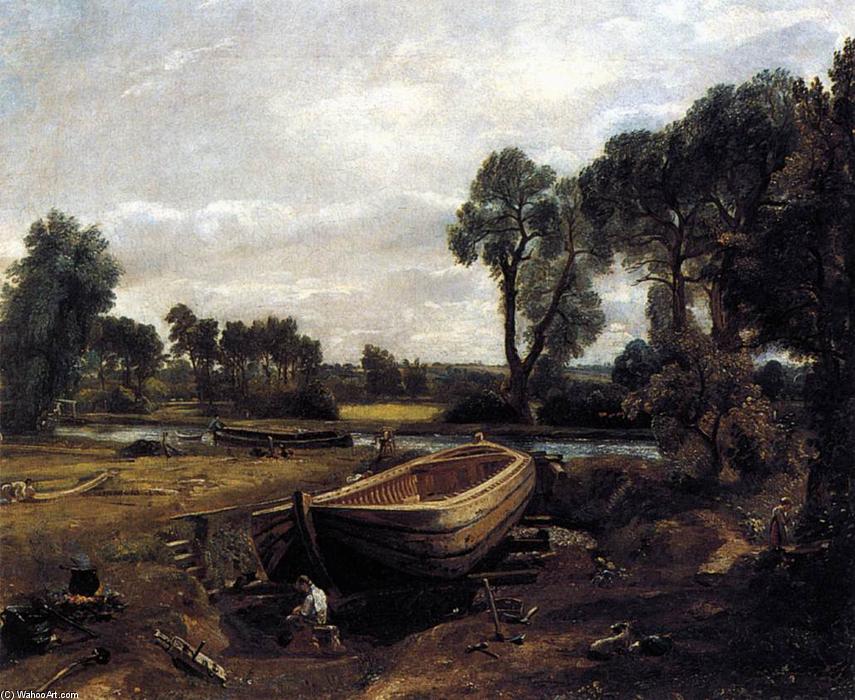 Boat-building Near Flatford Mill — John Constable