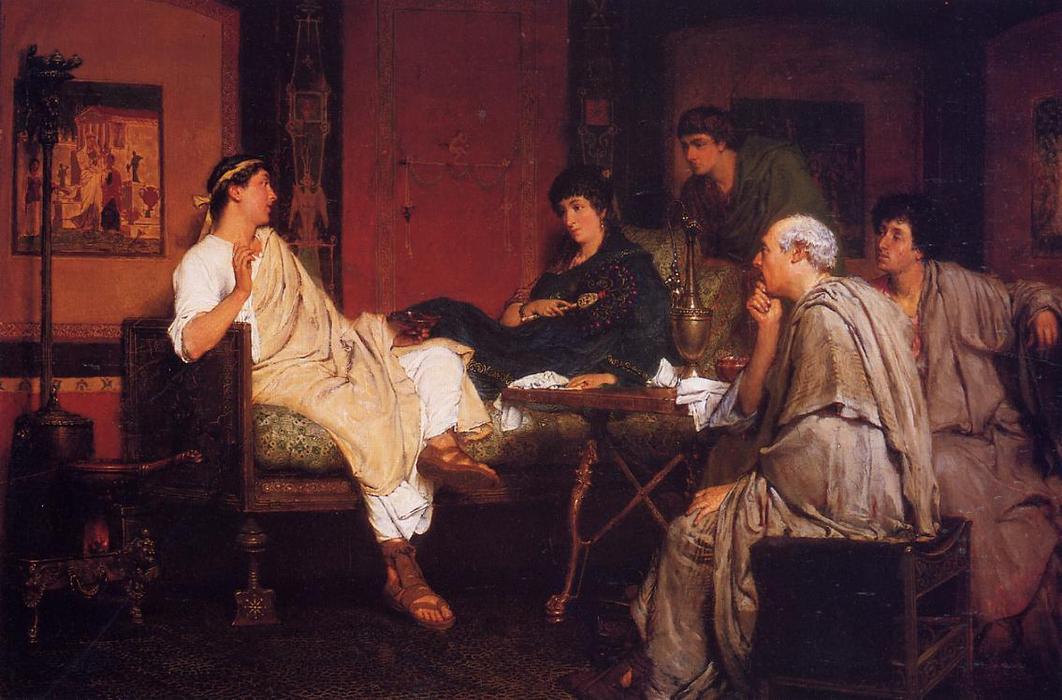 Tibulius At Delia's — Lourens Alma Tadema