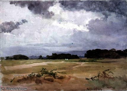 A Field With Groups Of Trees, — John Absolon