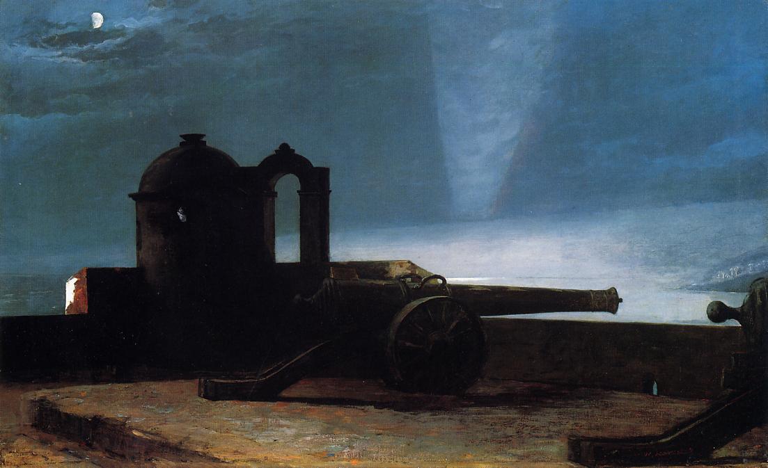 Searchlight On Harbor Entrance, Santiago De Cuba — Winslow Homer