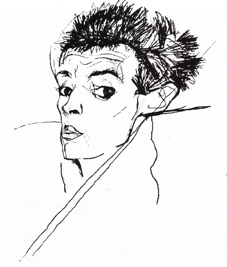 Self Portrait 1913 — Egon Schiele