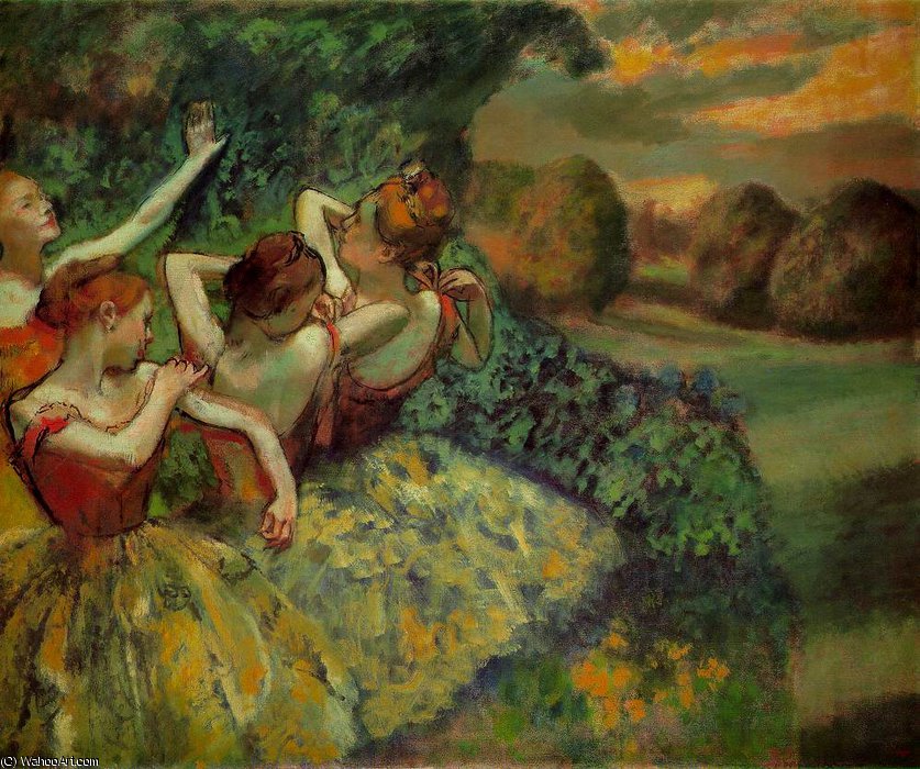 Four Dancers, Ca National Galler — Edgar Degas