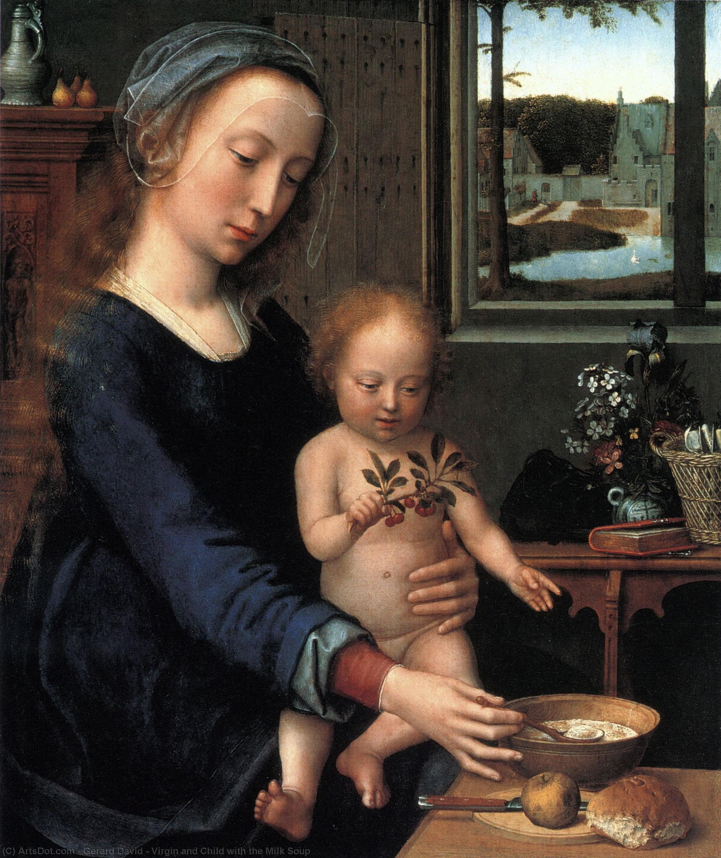 Virgin And Child With The Milk Soup — Gerard David