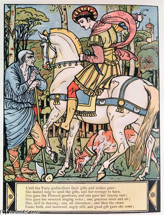 The Prince Consulting A Peasant — Walter Crane