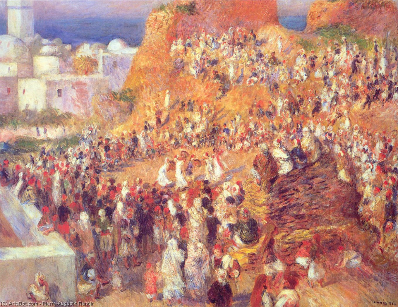 The Mosque Arab Holiday (the Casbah) — Pierre-auguste Renoir