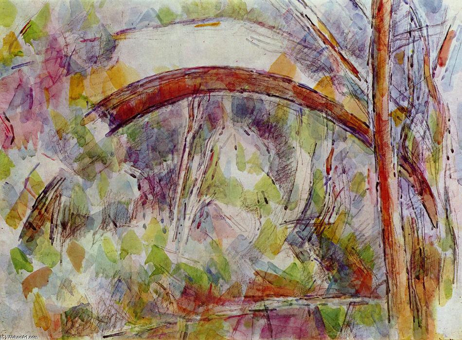 River At The Bridge Of The Three Sources — Paul Cézanne