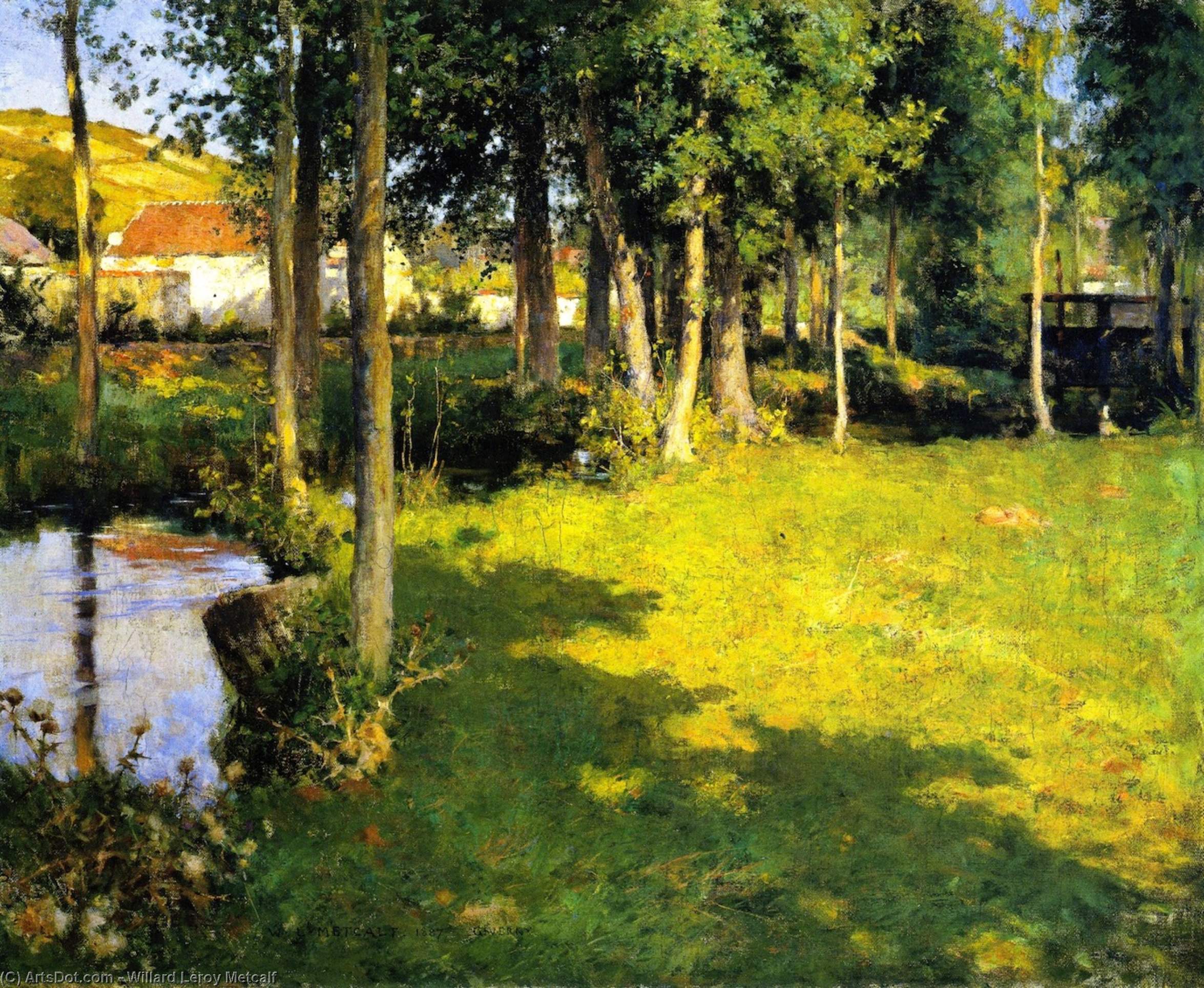 The River Epte, Giverny — Willard Leroy Metcalf