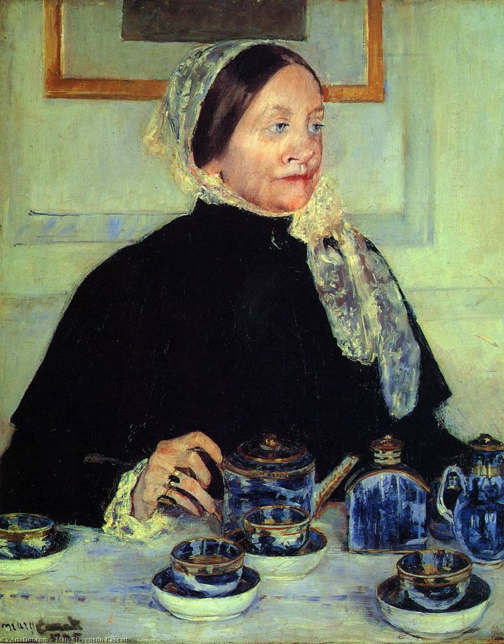 Lady At The Tea Table — Mary Stevenson Cassatt