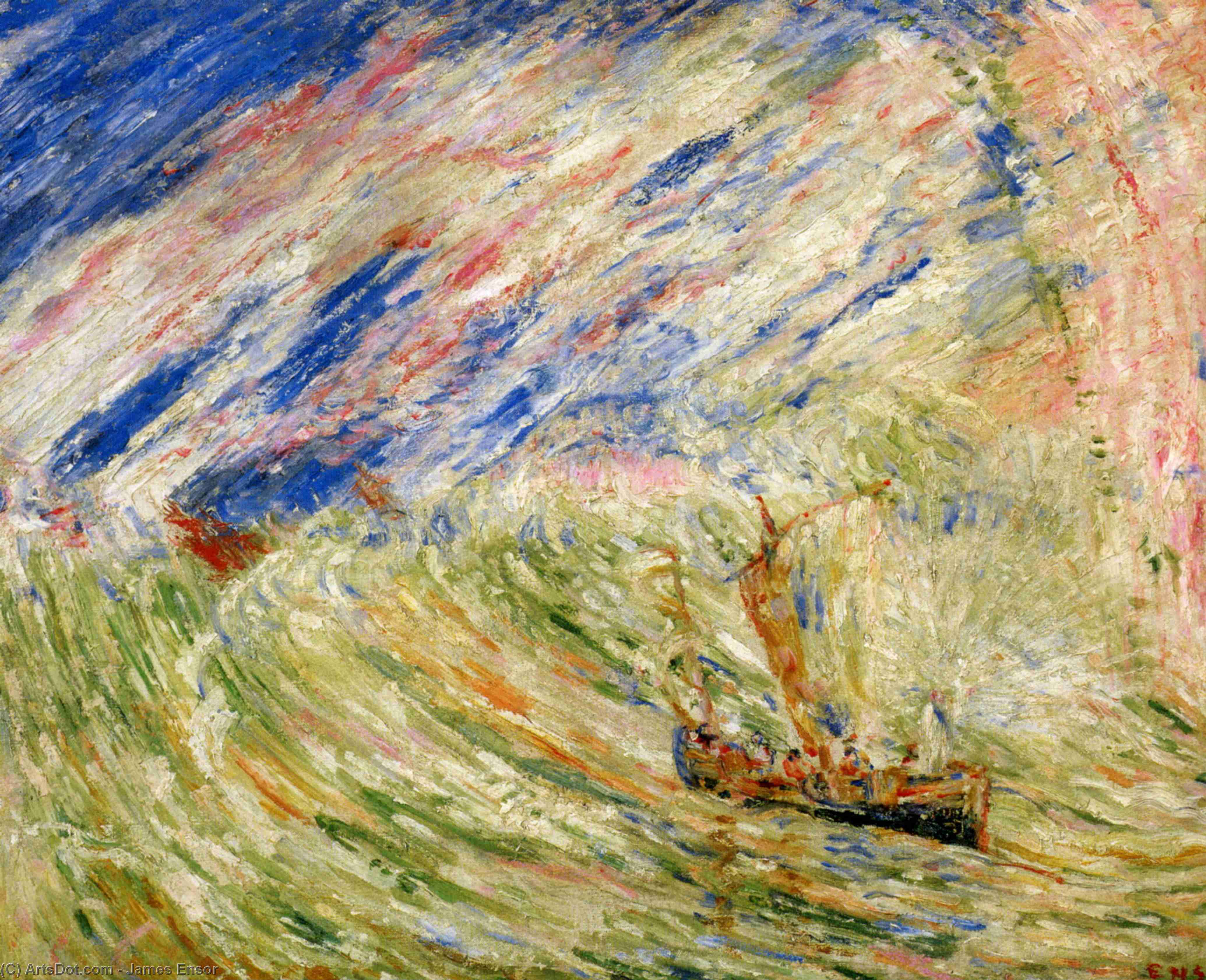 Le Christ Apaisant La Tempete — James Ensor