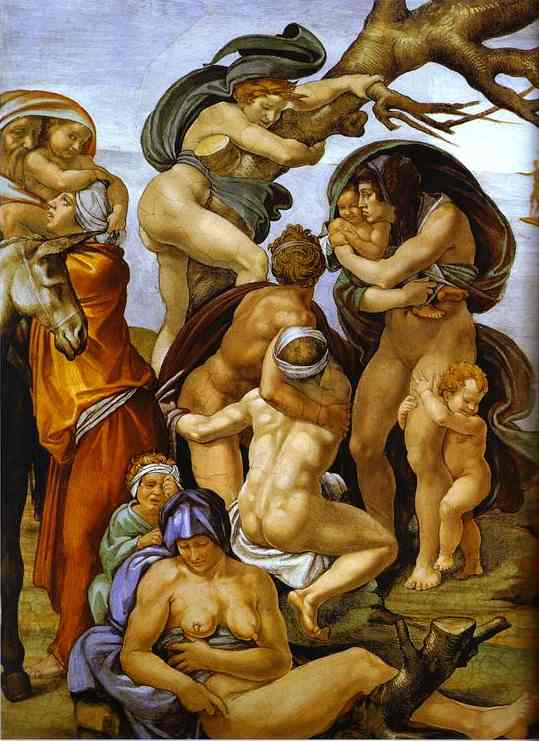 The Flood (detail — Michelangelo Buonarroti