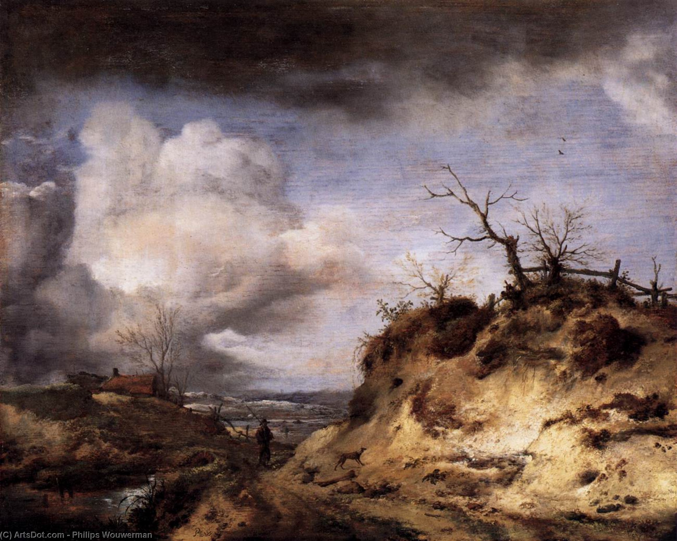Path Through The Dunes — Philips Wouwerman