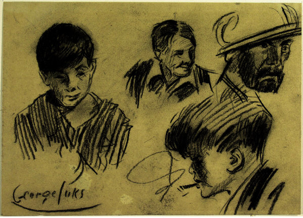 Studies Of Men's And Boy's Heads — George Benjamin Luks