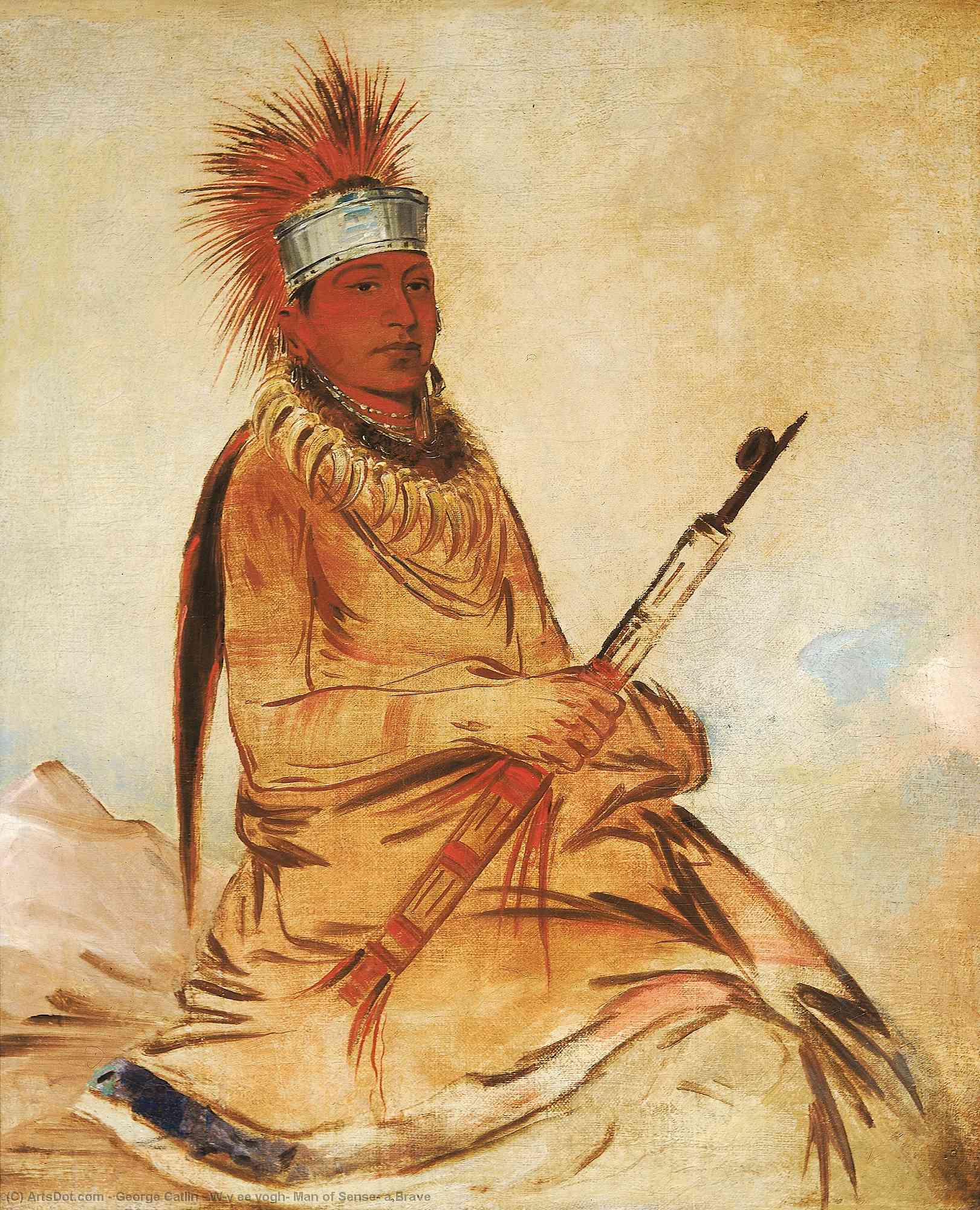 W'y Ee Yogh, Man Of Sense, A Brave — George Catlin