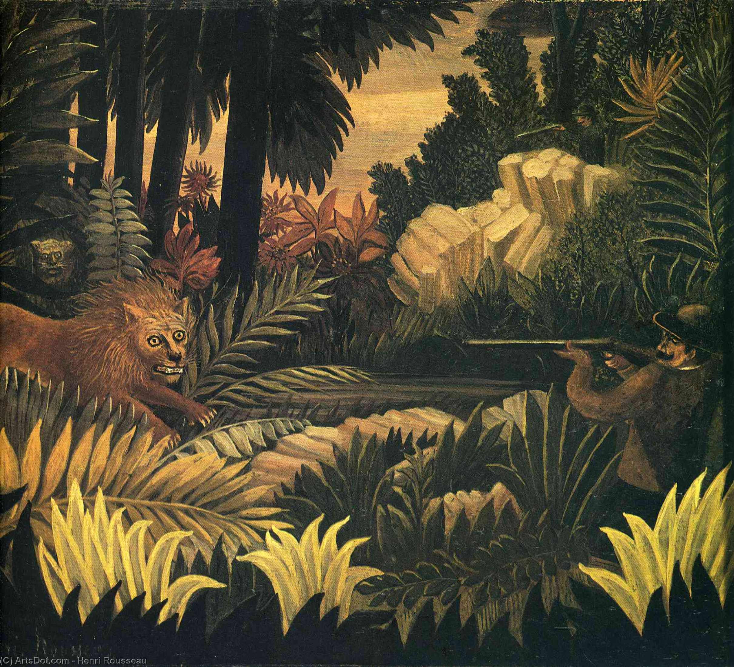 The Lion Hunter — Henri Julien Félix Rousseau (le Douanier)