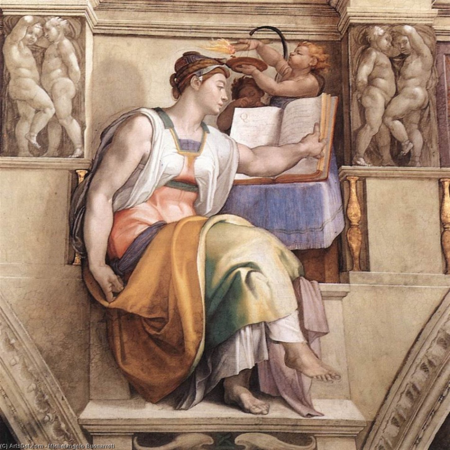 The Erythraean Sibyl — Michelangelo Buonarroti