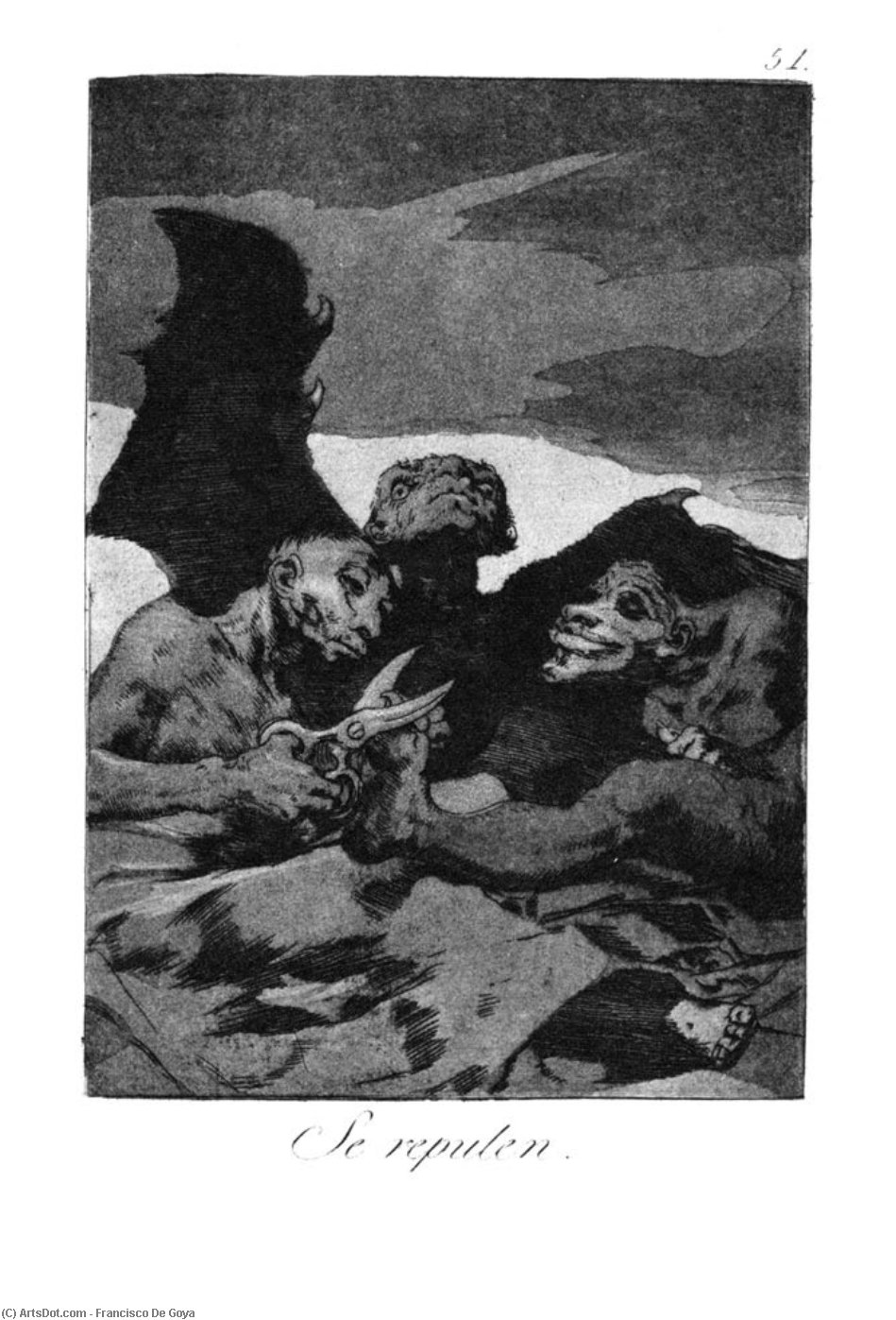 They Spruce Themselves Up — Francisco José De Goya Y Lucientes
