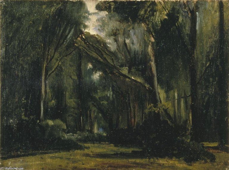 Landscape In The Forest At Compiègne — Paul Huet