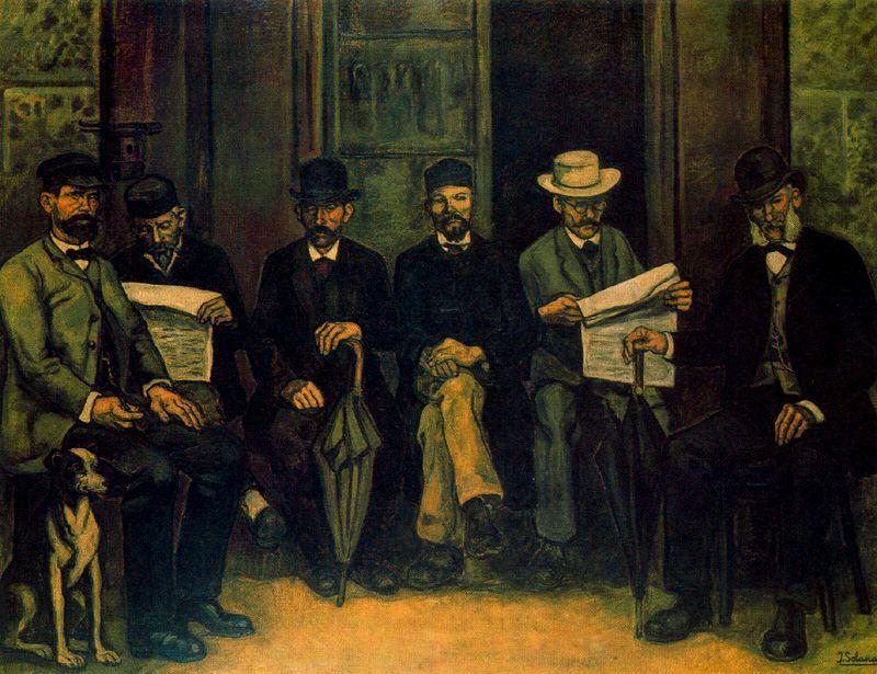 La Reunión De La Botica — José Gutiérrez Solana