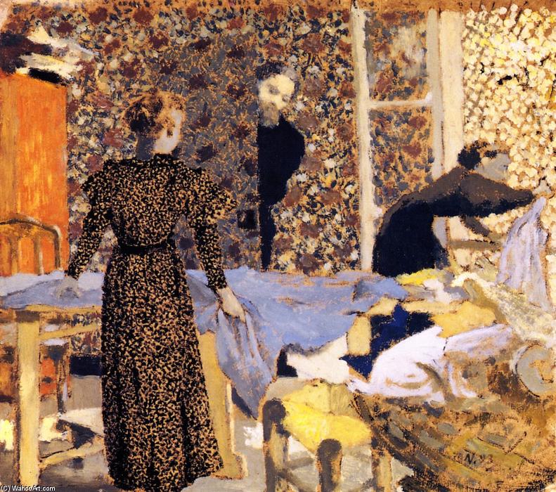 Interior With Work Table (also Known As The Suitor) — Jean-édouard Vuillard