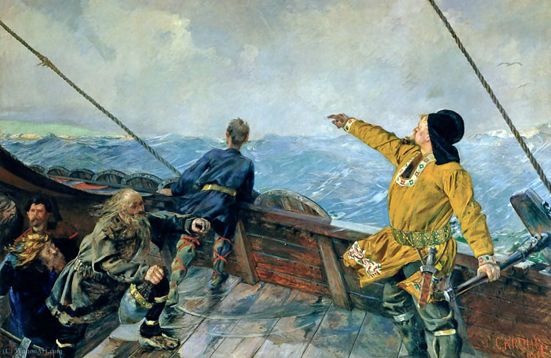 Leiv Eriksson — Christian Krohg