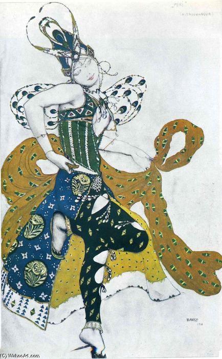 Sketch For The Ballet 'la Peri', By Paul Dukas — Léon Bakst