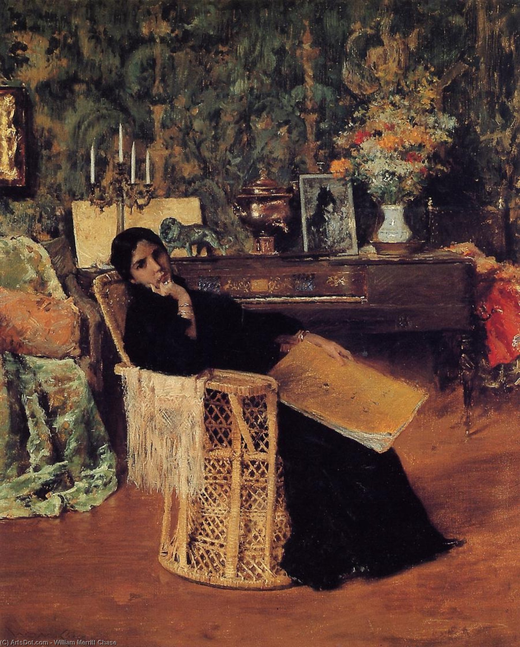 In The Studio — William Merritt Chase