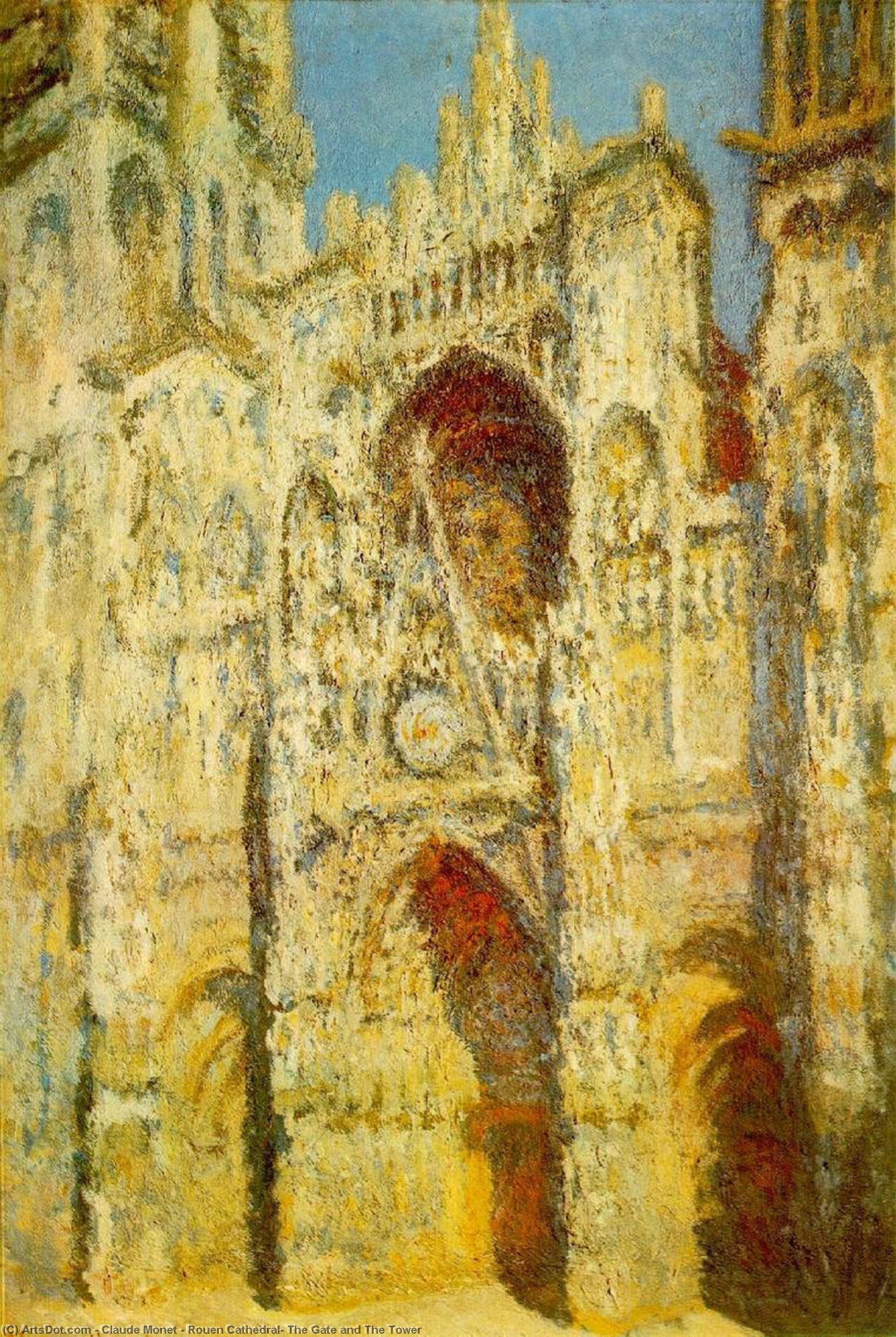 Rouen Cathedral, The Gate And The Tower — Claude Monet