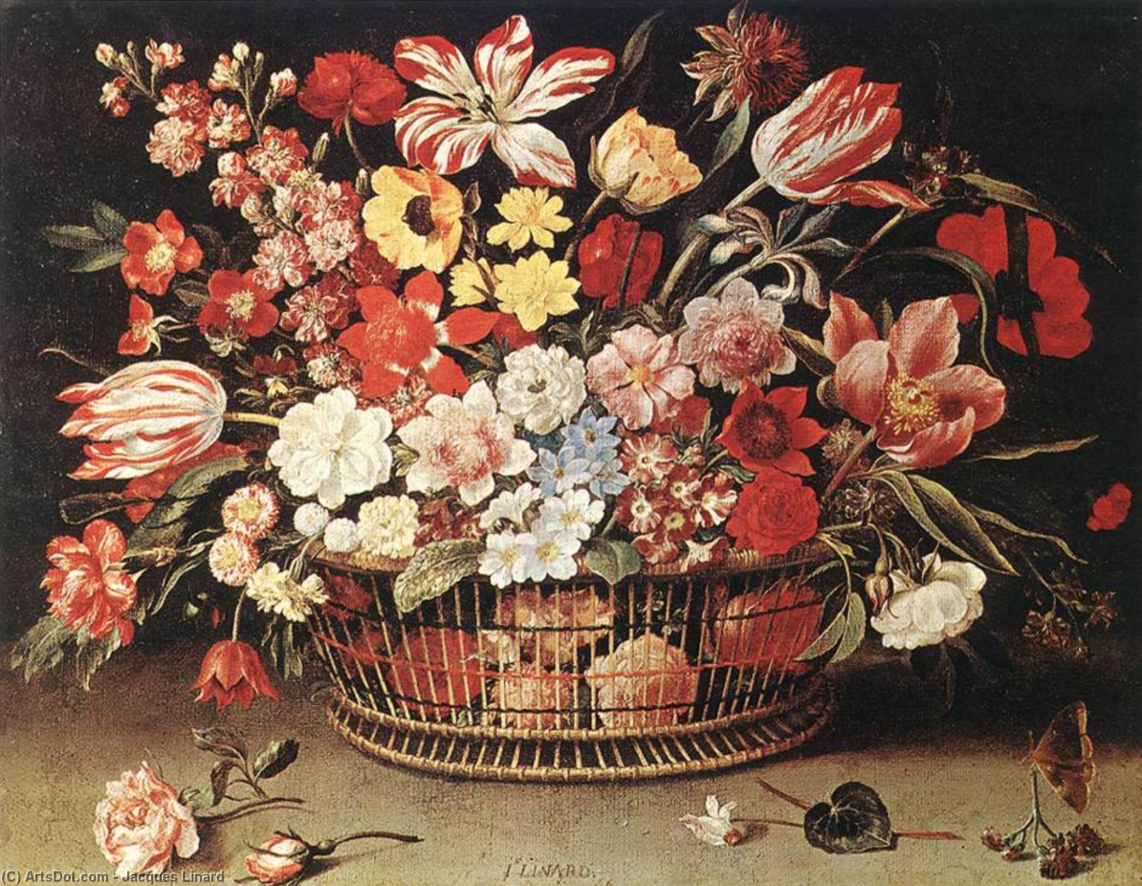 Basket Of Flowers — Jacques Linard