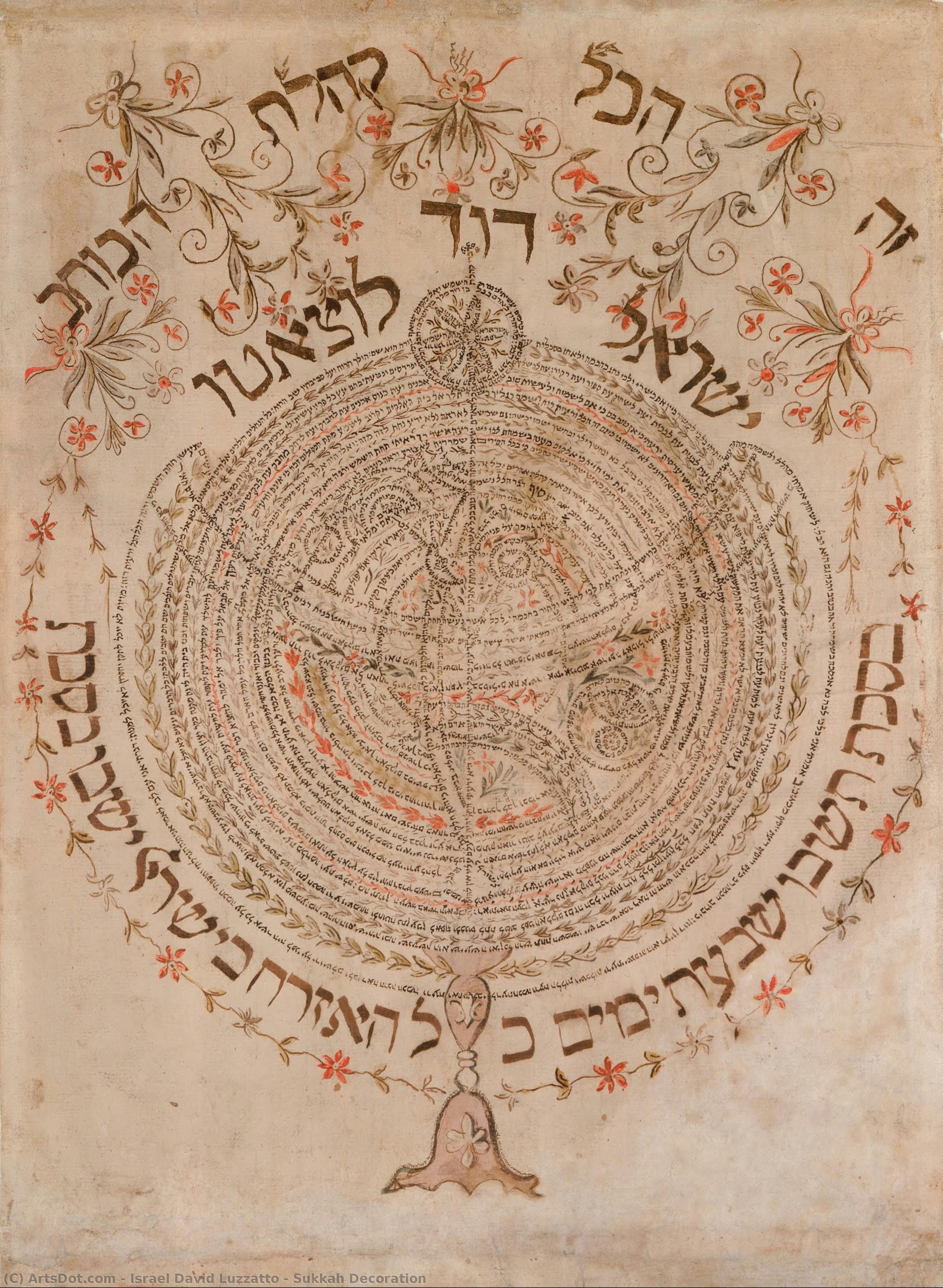 Sukkah Decoration — Israel David Luzzatto