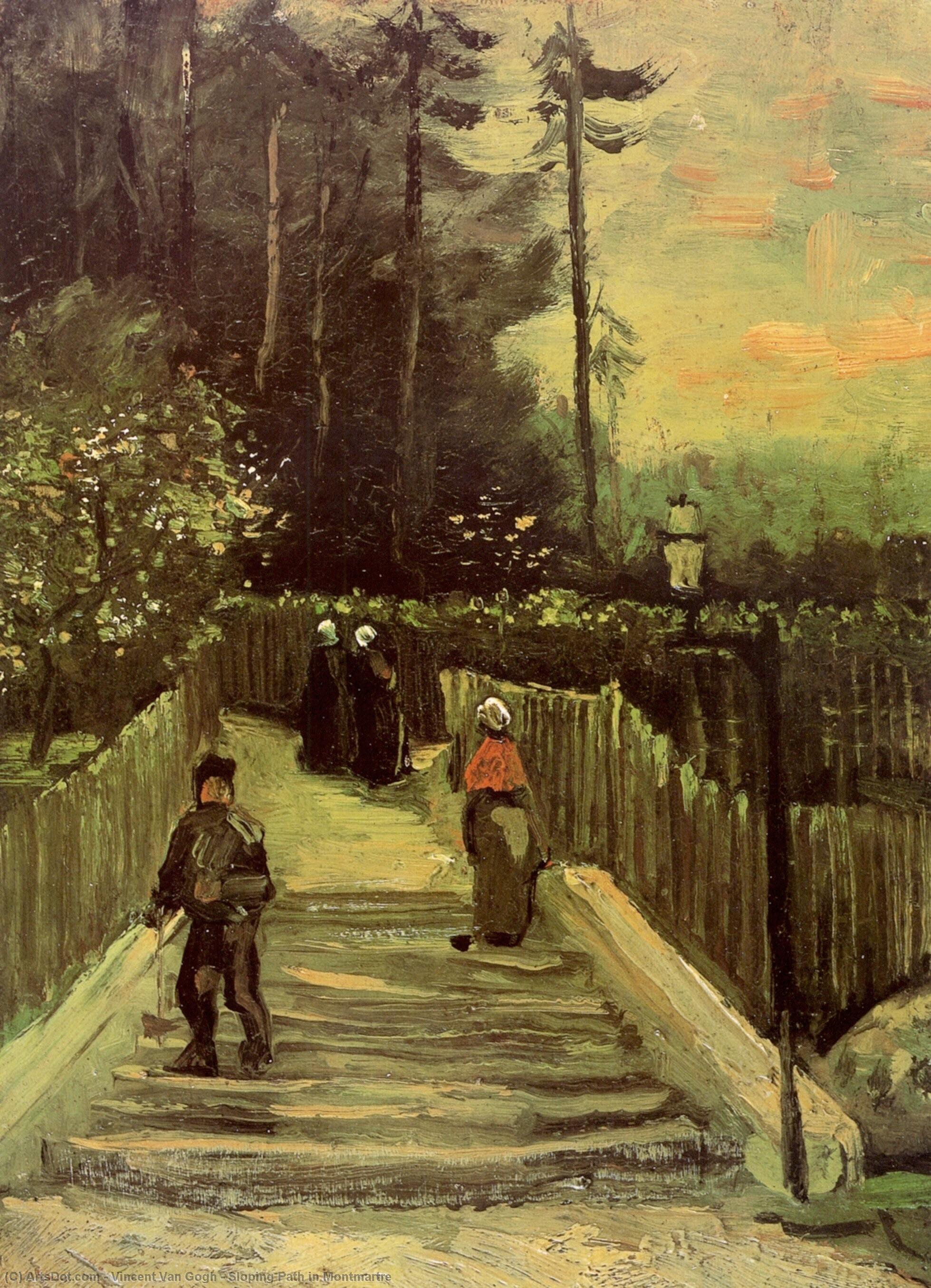 Sloping Path In Montmartre — Vincent Willem Van Gogh