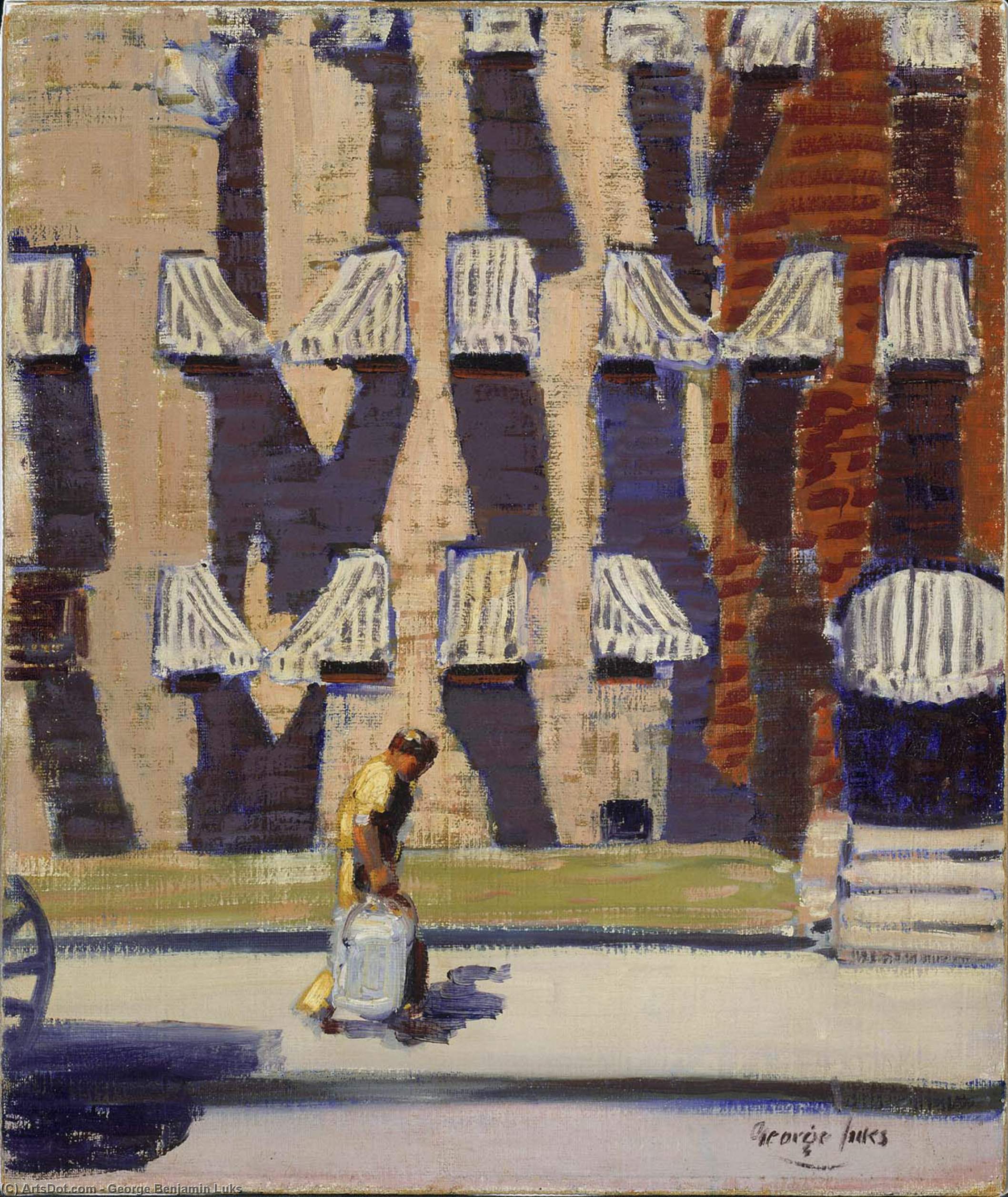 Noontime, St. Botolph Street, Boston — George Benjamin Luks