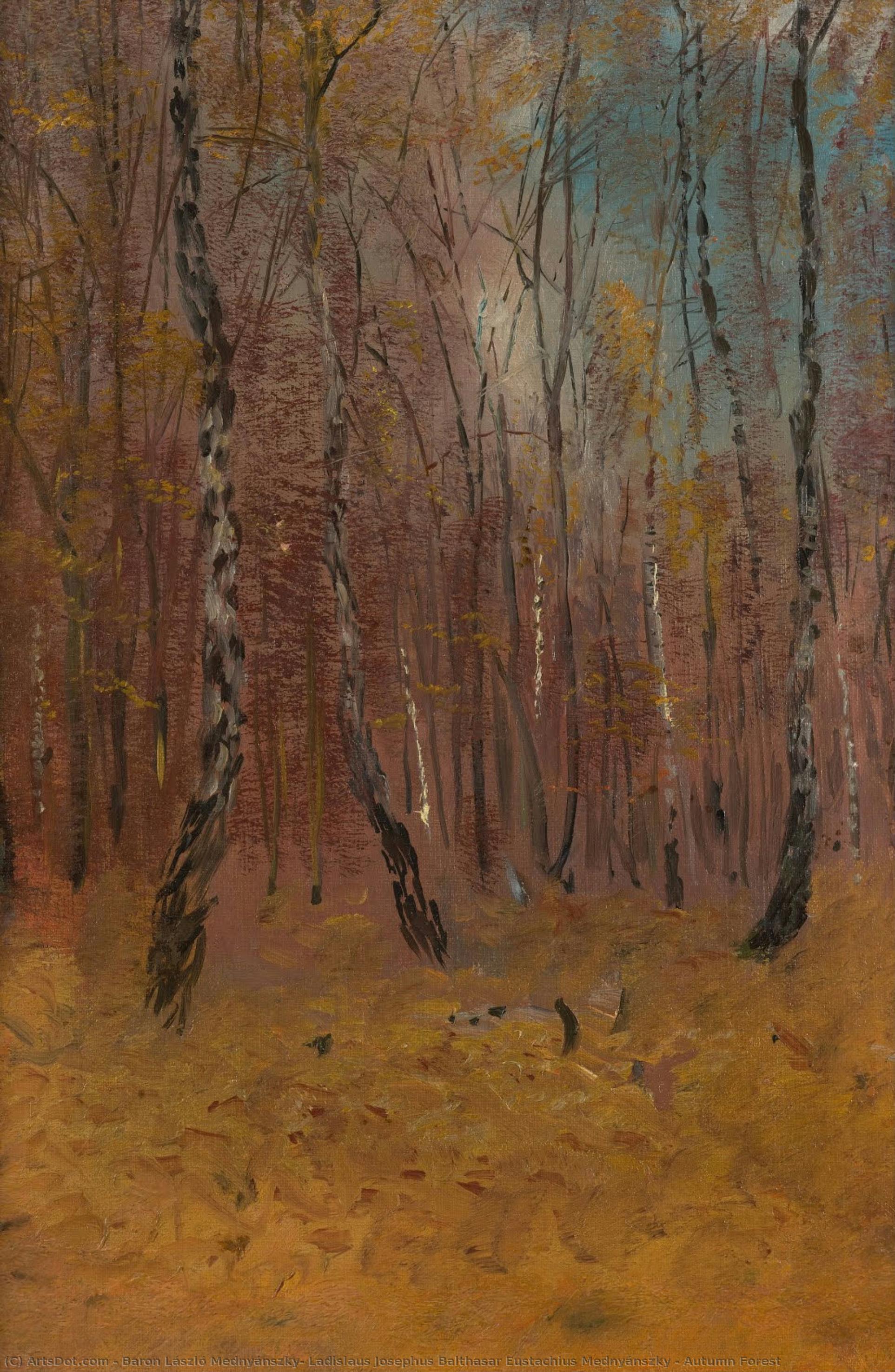 Autumn Forest — Baron László Mednyánszky, Ladislaus Josephus Balthasar Eustachius Mednyánszky
