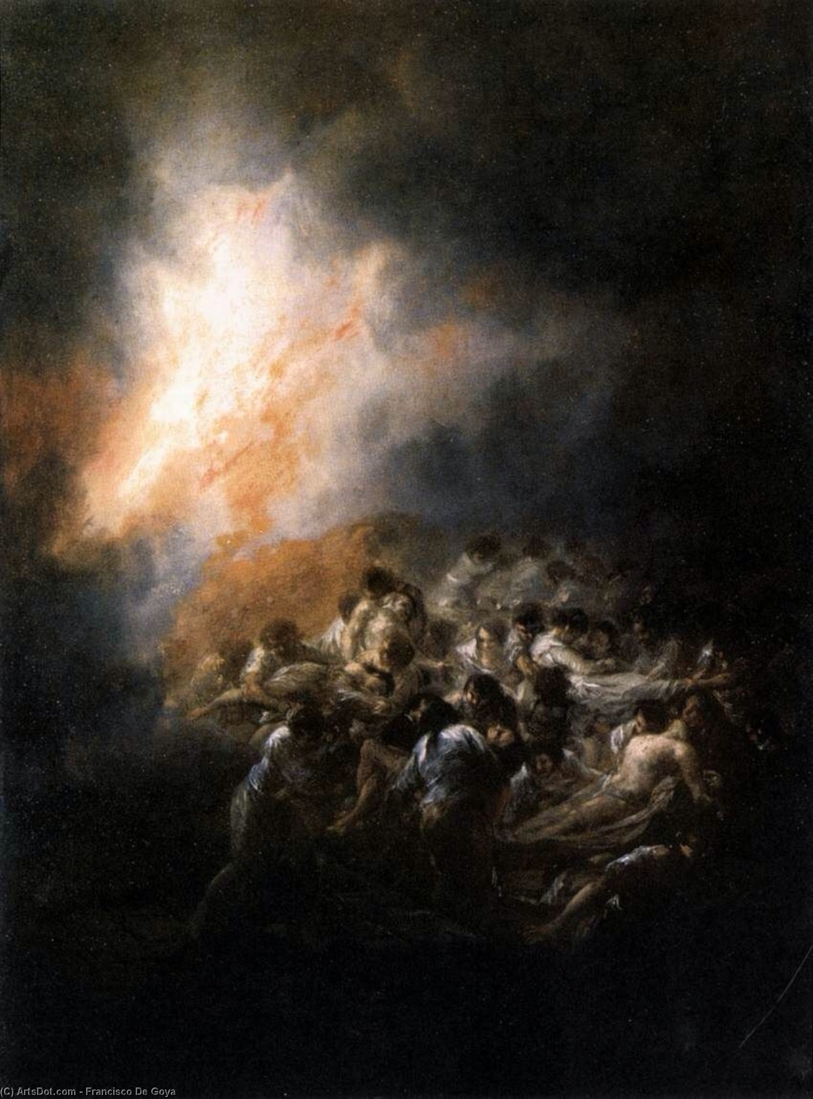 Fire At Night — Francisco José De Goya Y Lucientes