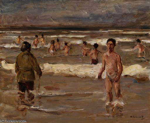Bathing Knaben Im More — Max Liebermann