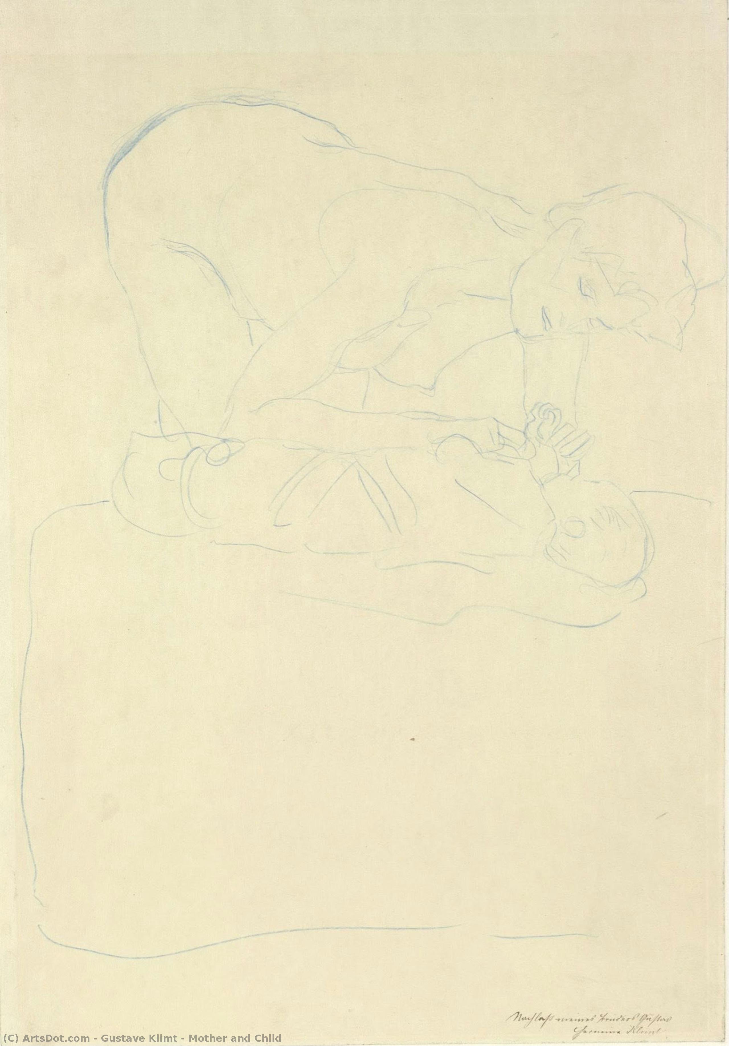 Mother And Child — Gustav Klimt