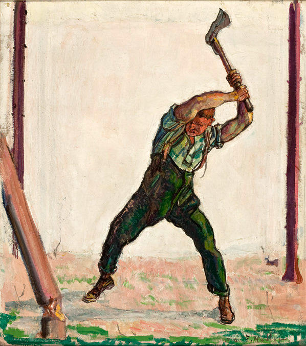 The Woodman — Ferdinand Hodler