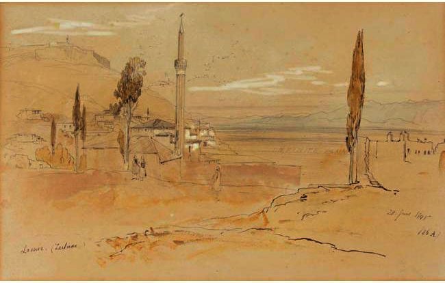 Lamia (zeituni), Greece — Edward Lear
