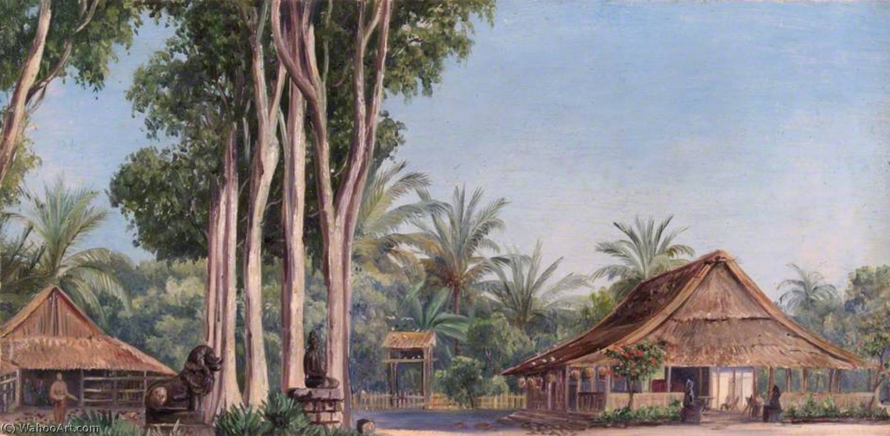 The Hotel Boro Boro, Java — Marianne North