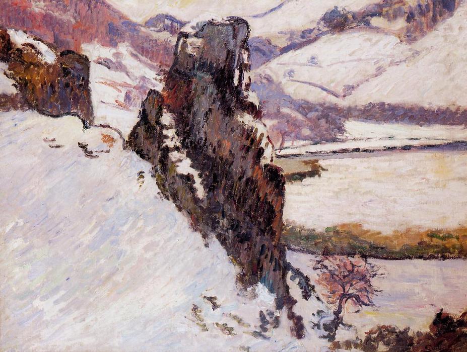 Landscape - The Creuse In The Snow — Ferdinand Guillaumin