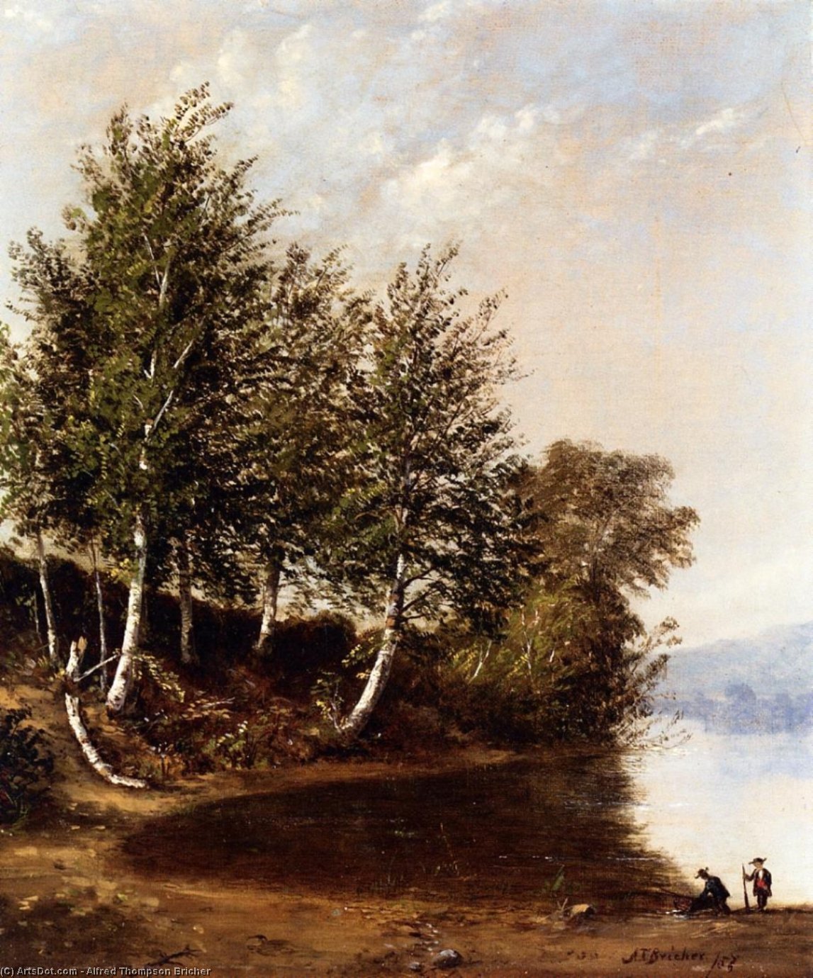 Figures In A Landscape — Alfred Thompson Bricher