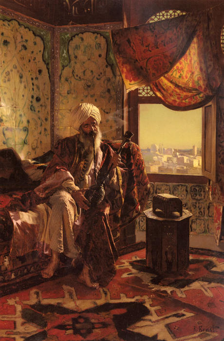 Smoking The Hookah — Rudolph Ernst