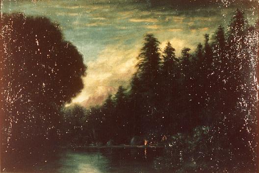 Merced River And Half Dome, (painting) — Edward Wilson Currier