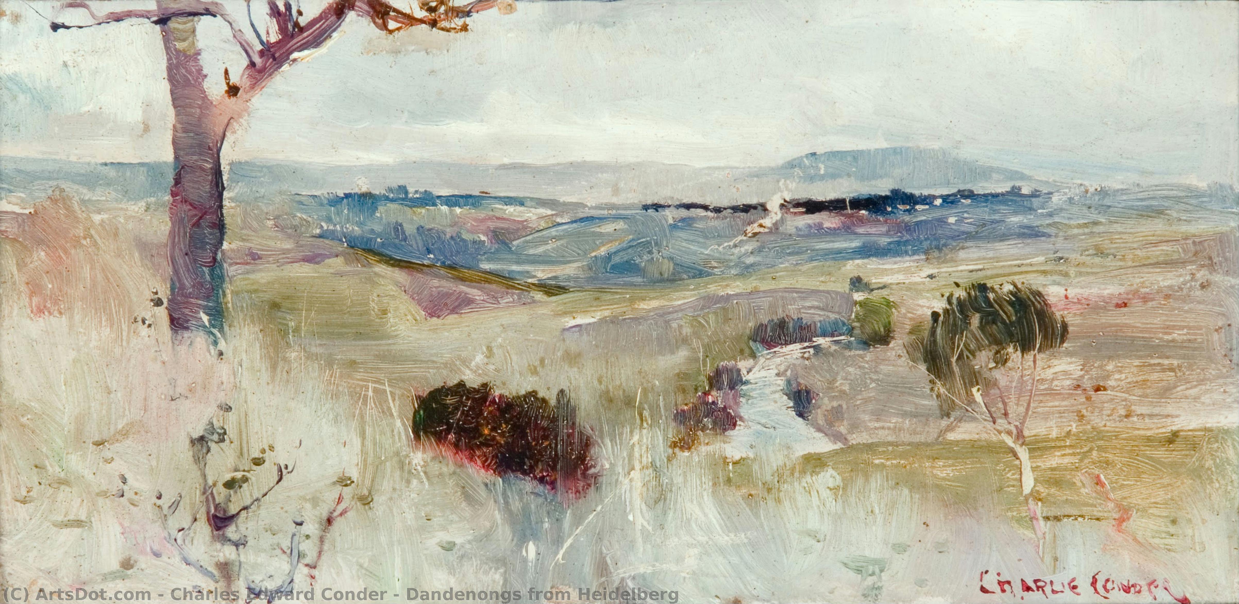 Dandenongs From Heidelberg — Charles Edward Conder