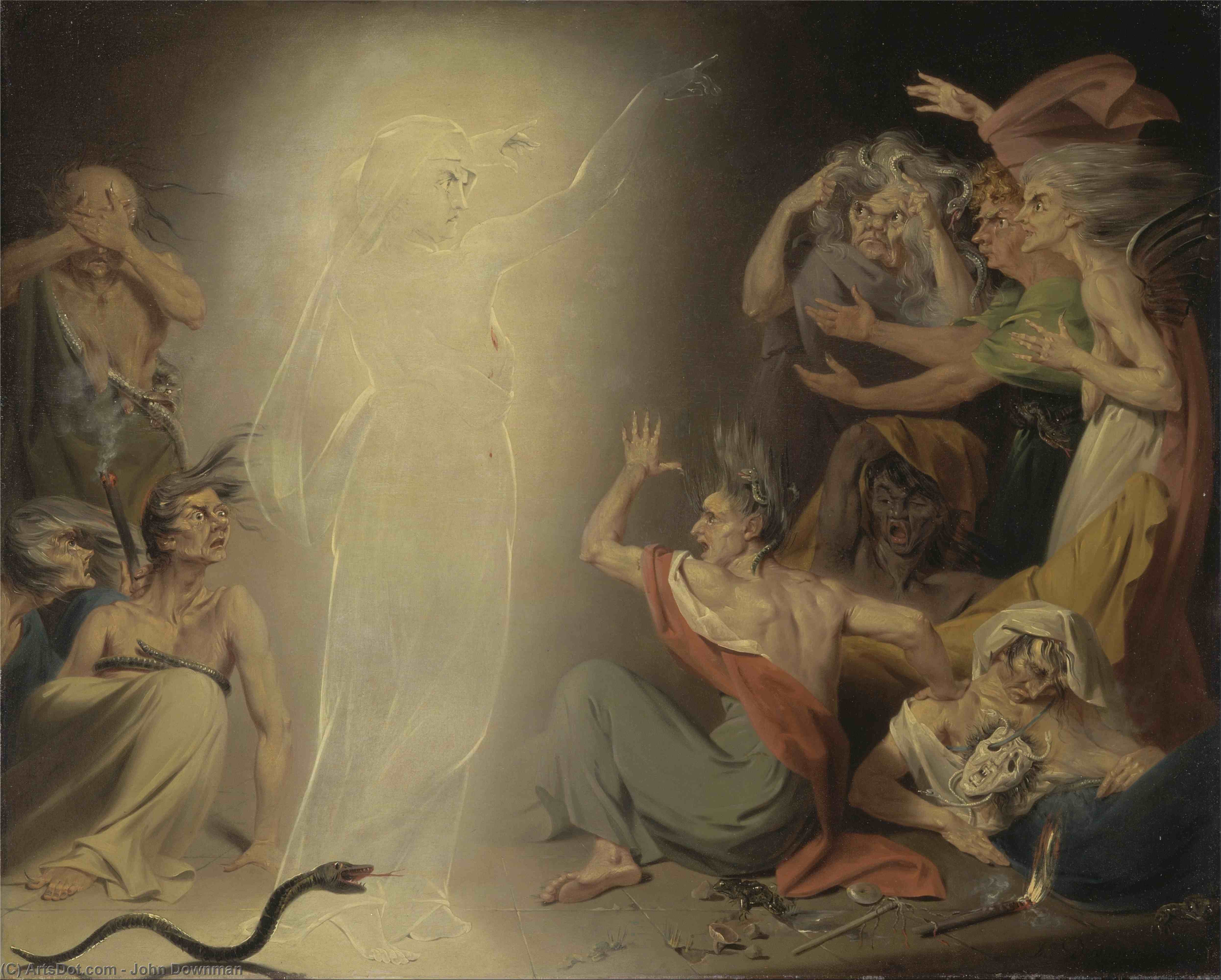 The Ghost Of Clytemnestra Awakening The Furies — John Downman