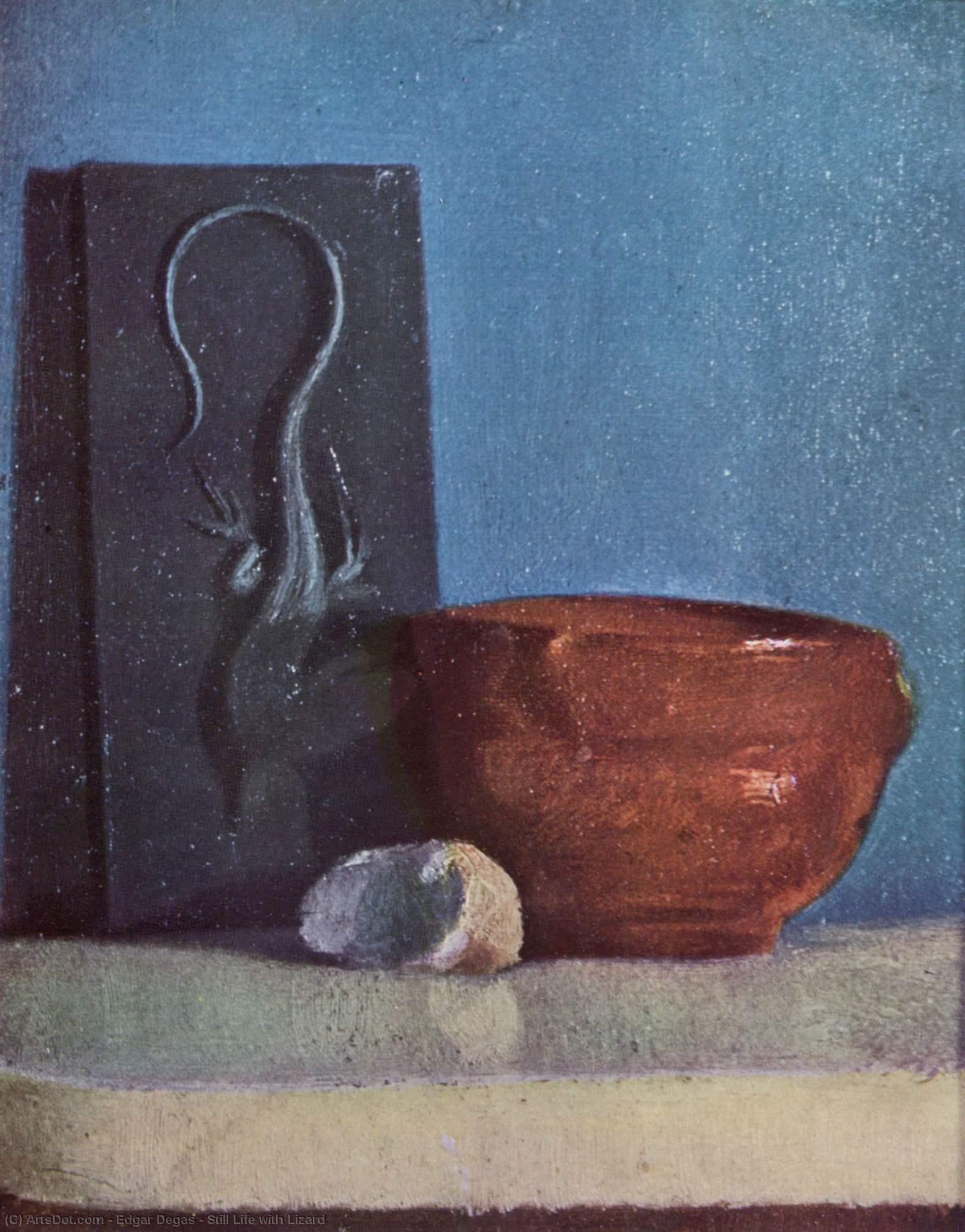 Still Life With Lizard — Edgar Degas